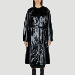 ACNE STUDIOS Black Patent Rain Coat Size XS/S NEW WITH TAGS